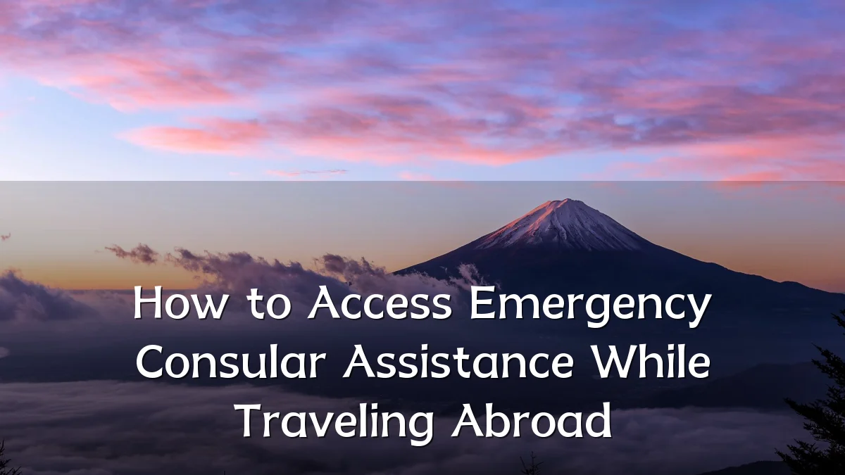 How to Access Emergency Consular Assistance While Traveling Abroad