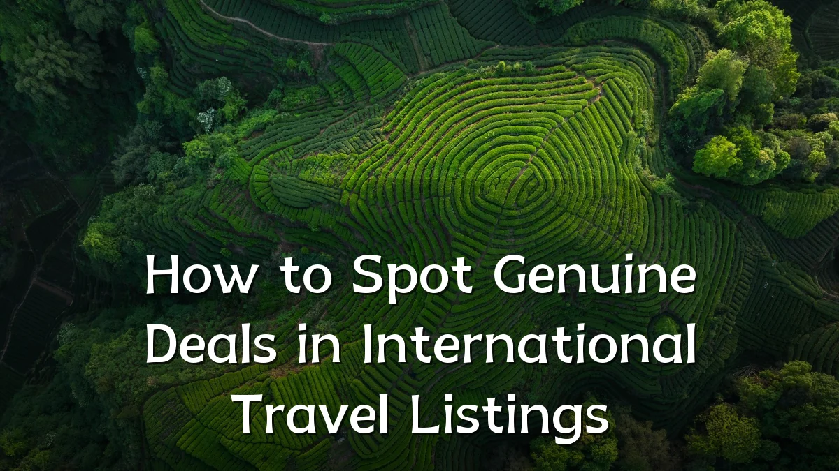 How to Spot Genuine Deals in International Travel Listings