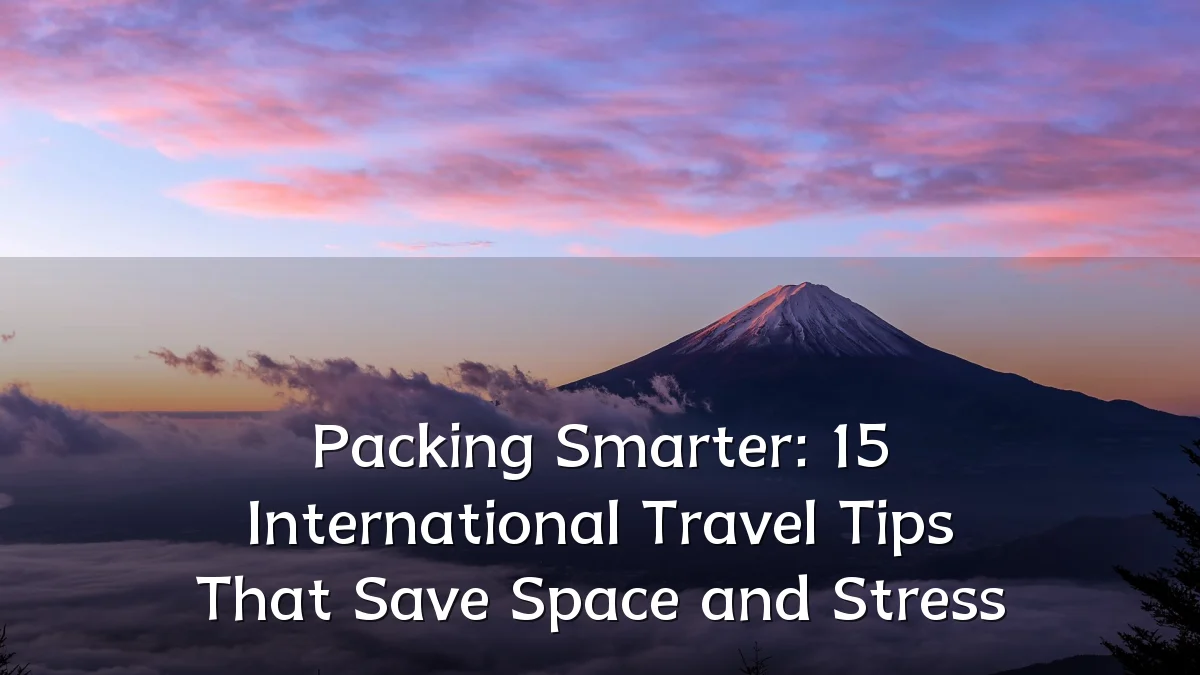 Packing Smarter: 15 International Travel Tips That Save Space and Stress