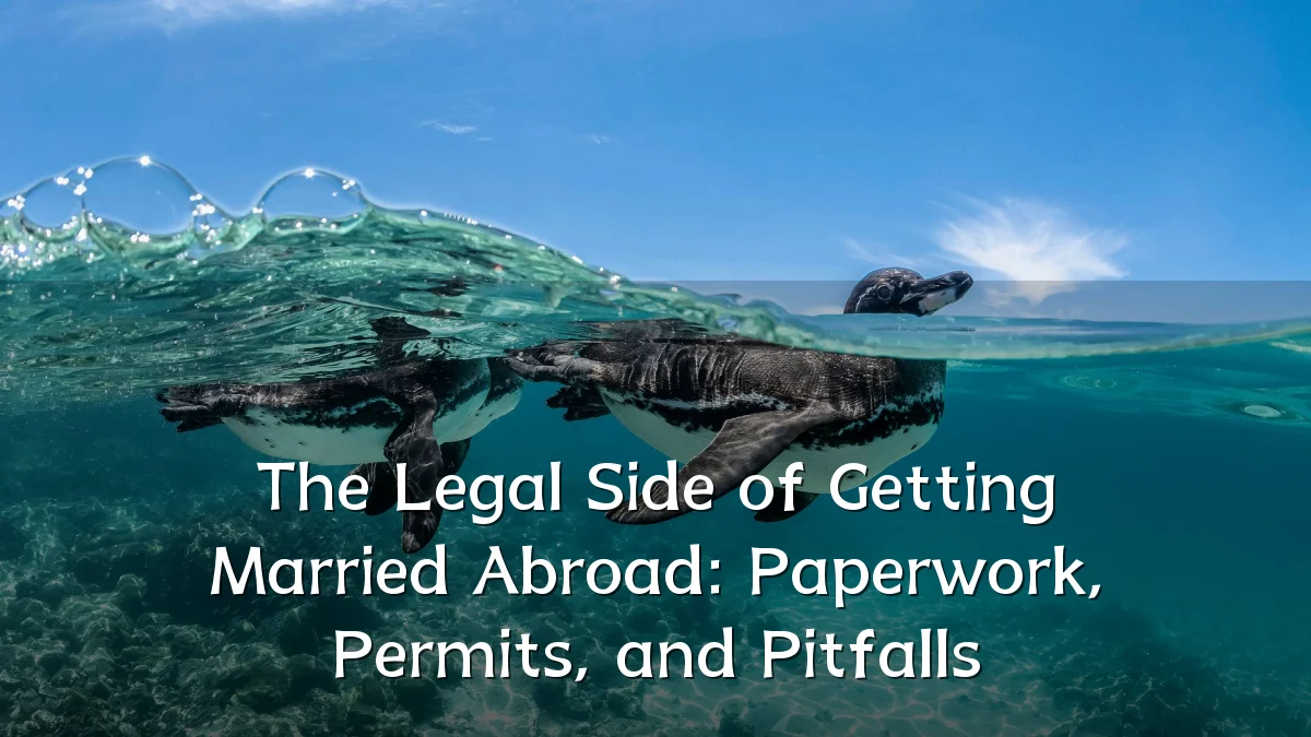 The Legal Side of Getting Married Abroad: Paperwork, Permits, and Pitfalls