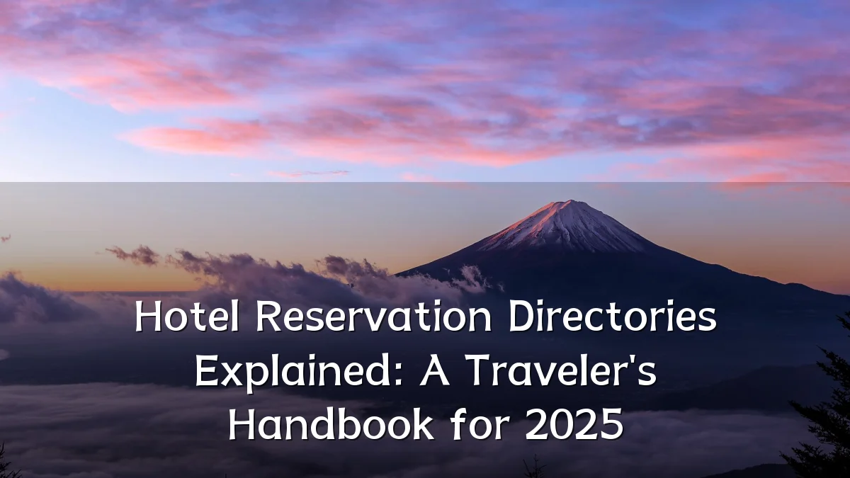 Hotel Reservation Directories Explained: A Traveler's Handbook for 2025