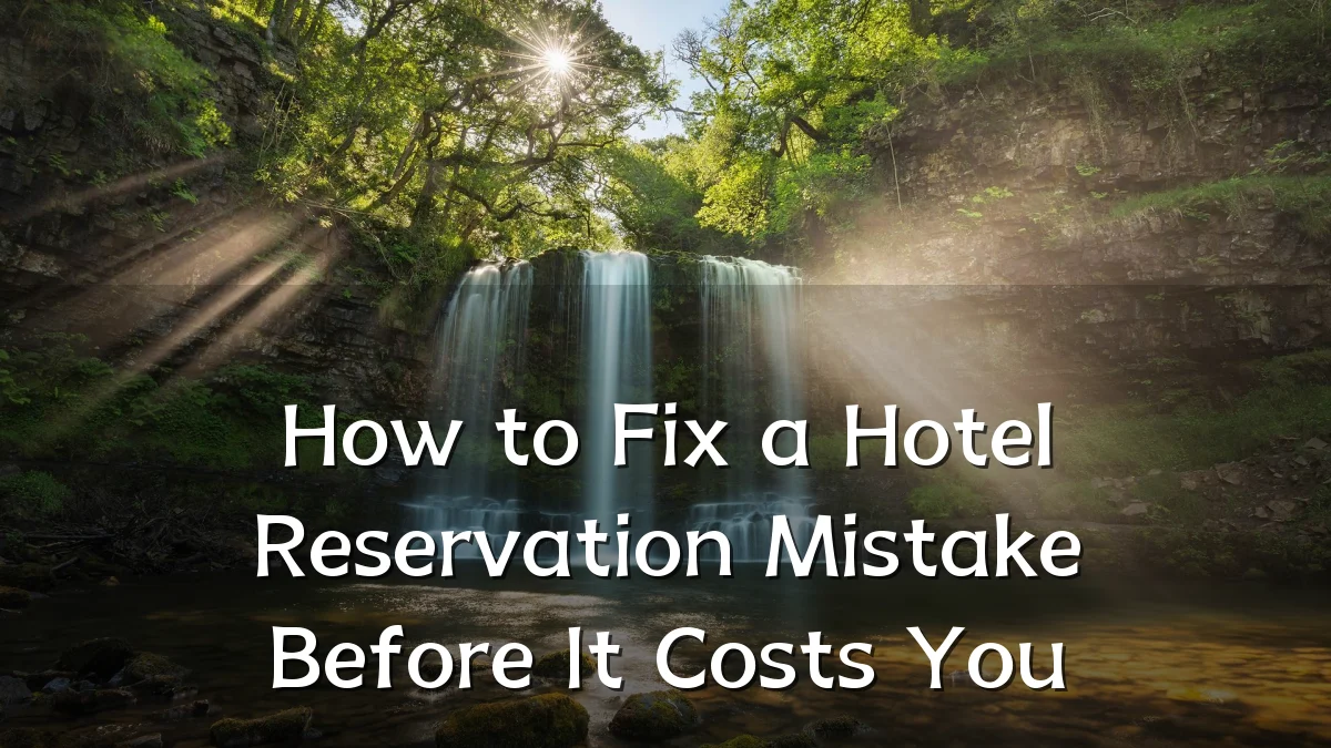 How to Fix a Hotel Reservation Mistake Before It Costs You