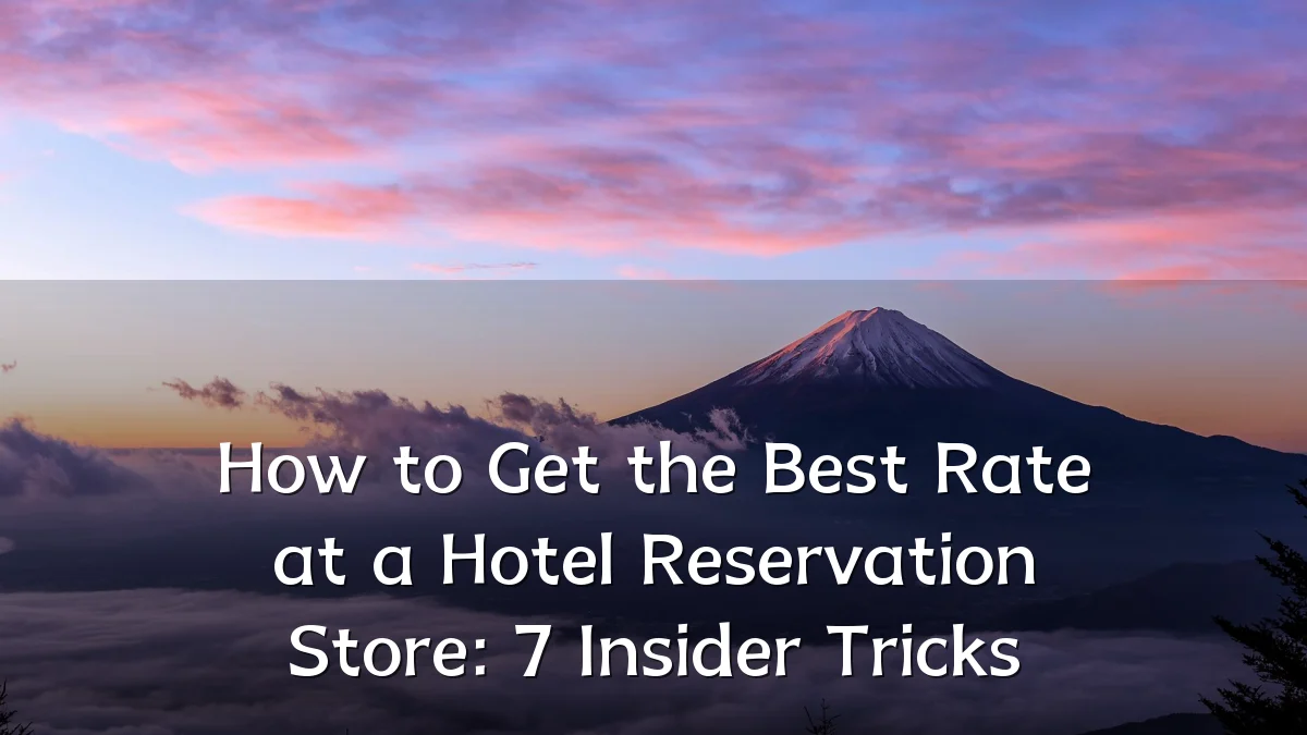 How to Get the Best Rate at a Hotel Reservation Store: 7 Insider Tricks