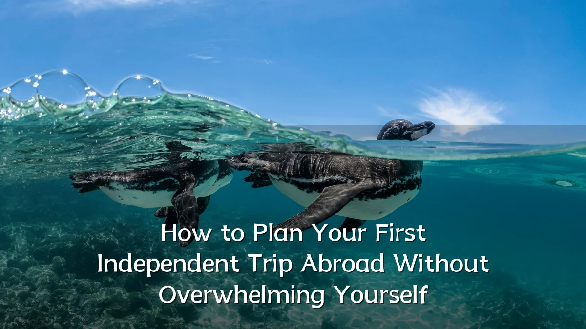 How to Plan Your First Independent Trip Abroad Without Overwhelming Yourself