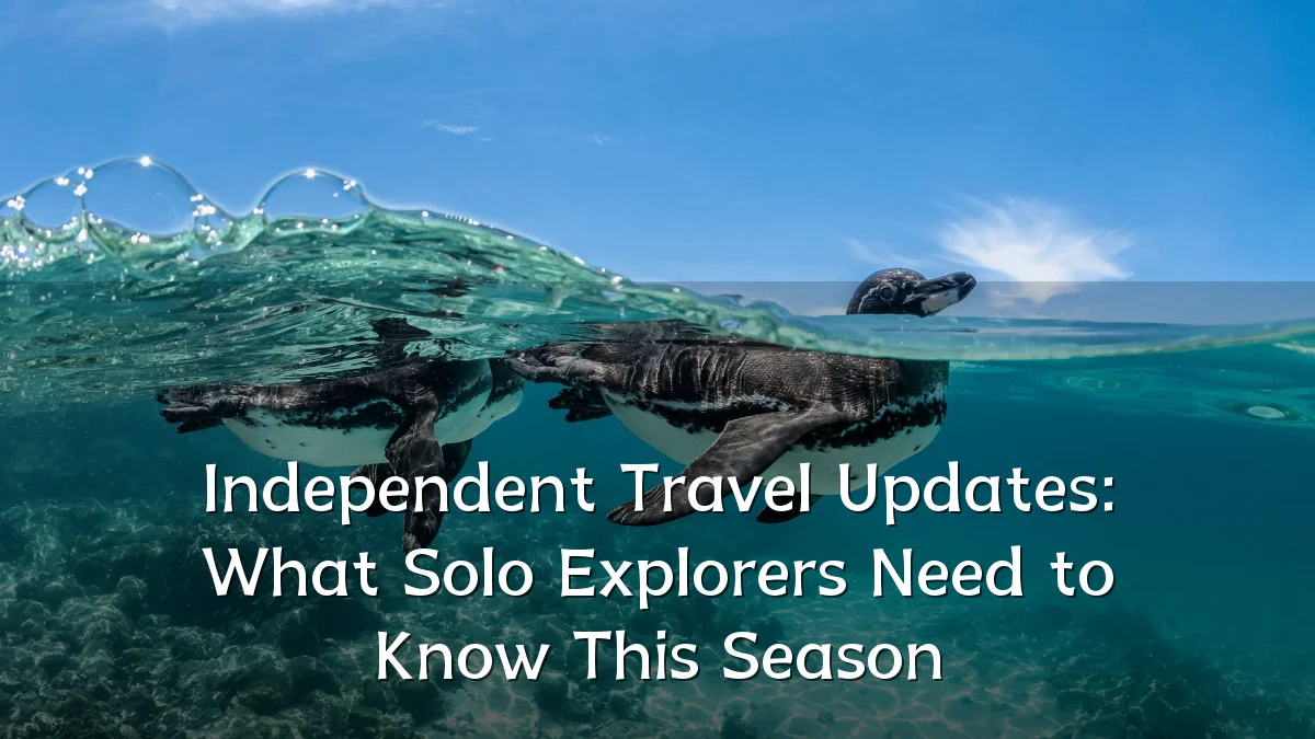 Independent Travel Updates: What Solo Explorers Need to Know This Season