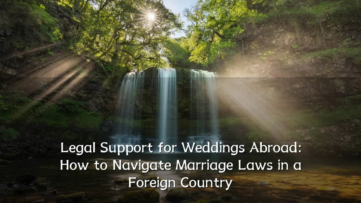 Legal Support for Weddings Abroad: How to Navigate Marriage Laws in a Foreign Country