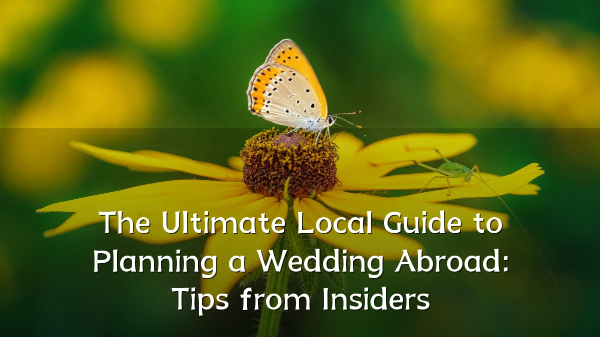The Ultimate Local Guide to Planning a Wedding Abroad: Tips from Insiders